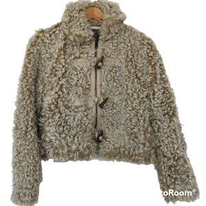 NWT Anthropologie Brenna Faux Fur Sherpa Jacket